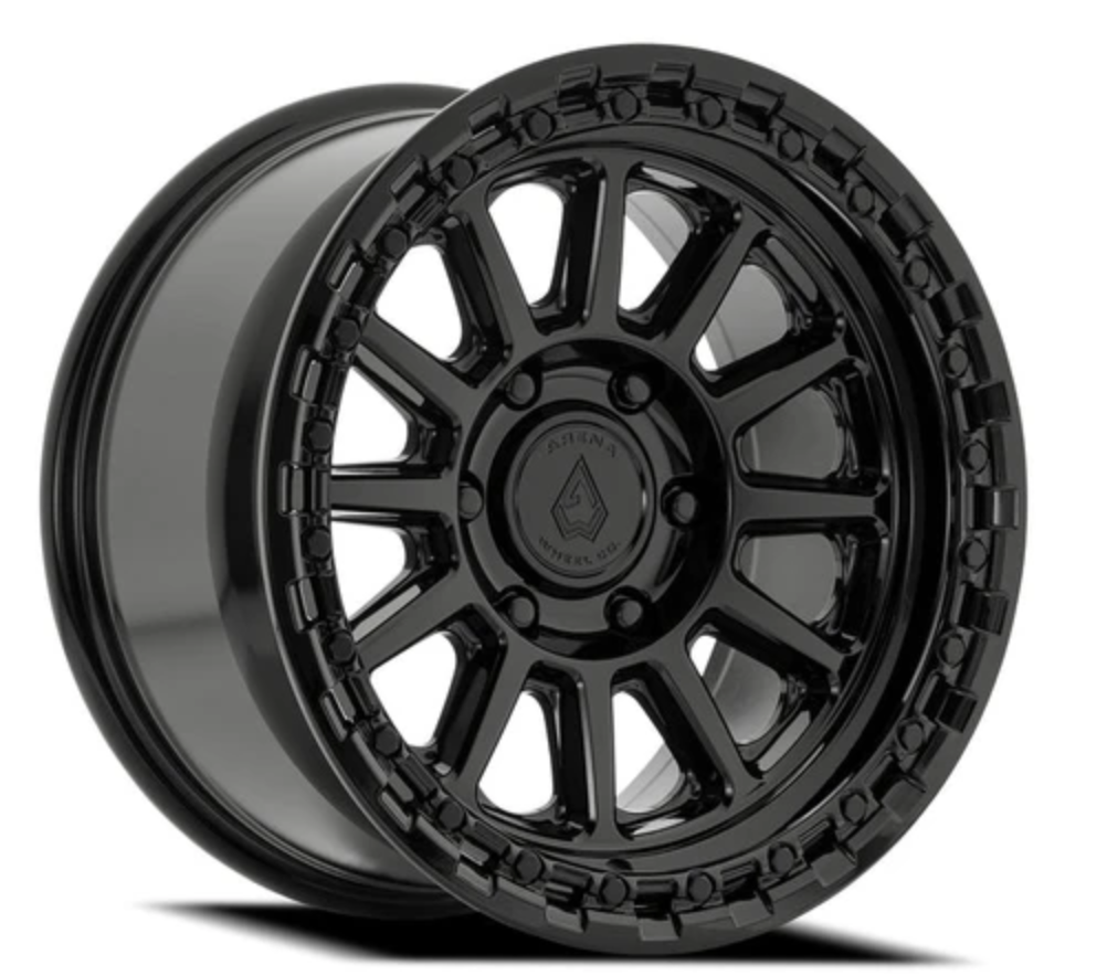 Arena Enduro 17x9 -12mm Glossy Black