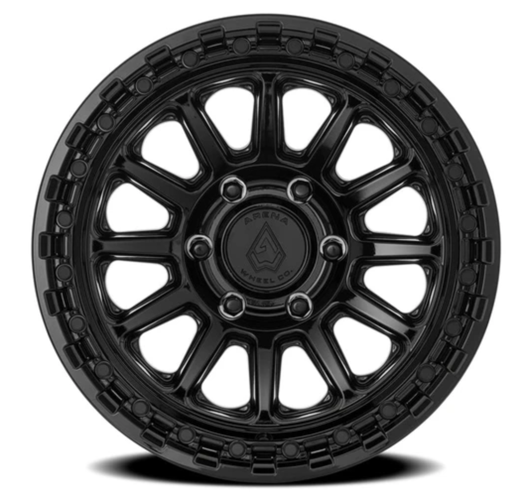 Arena Enduro 17x9 -12mm Glossy Black