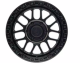 Arena Boost 17x9 -12mm Satin Black Center Glossy Black Lip
