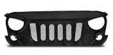 Trail Ops Venom Front Grille - Matte Black (2007-2018 Jeep Wrangler JK/JKU)