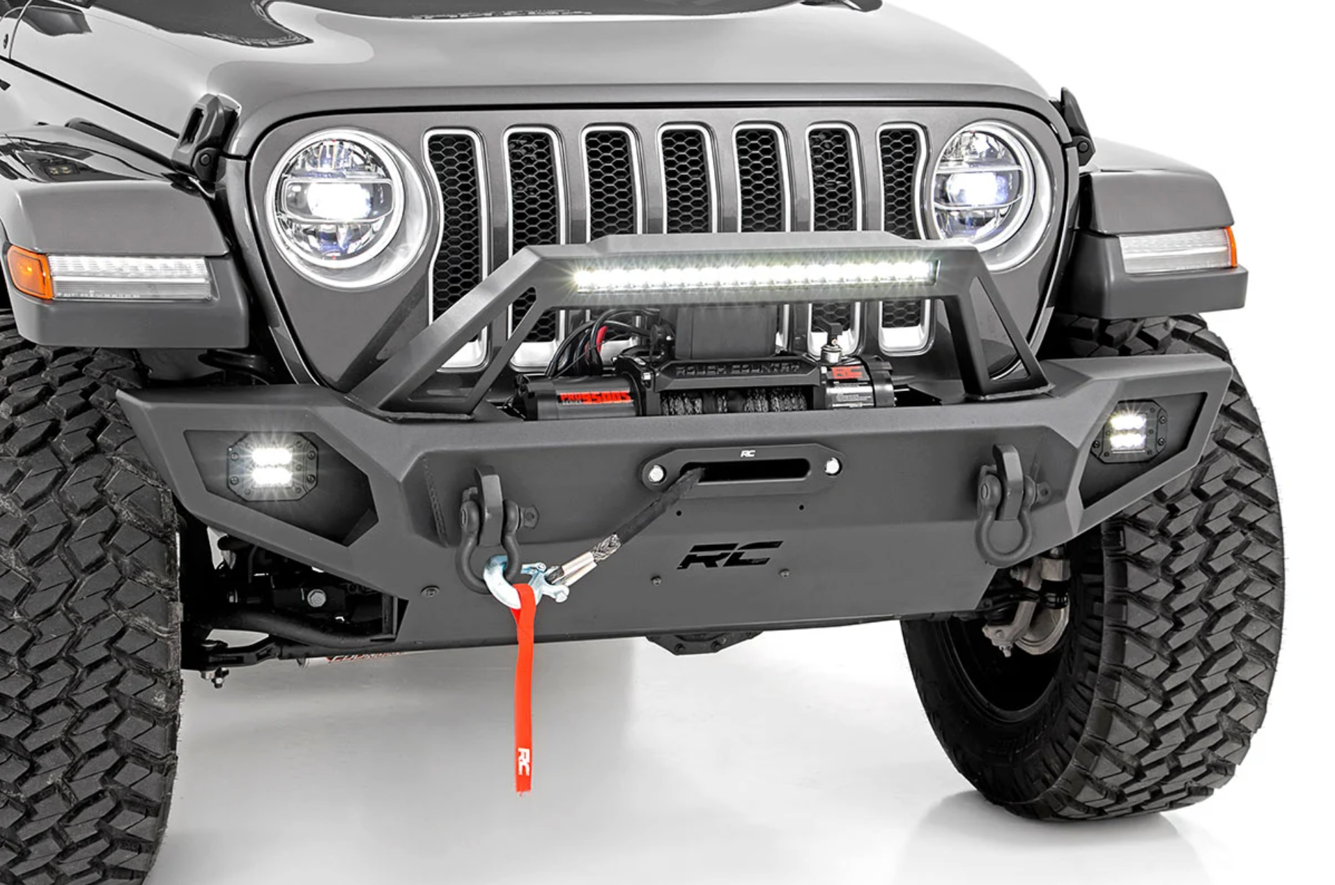 Rough Country Front Winch Bumper Jeep Wrangler and Gladiator (JK/JL/JT)