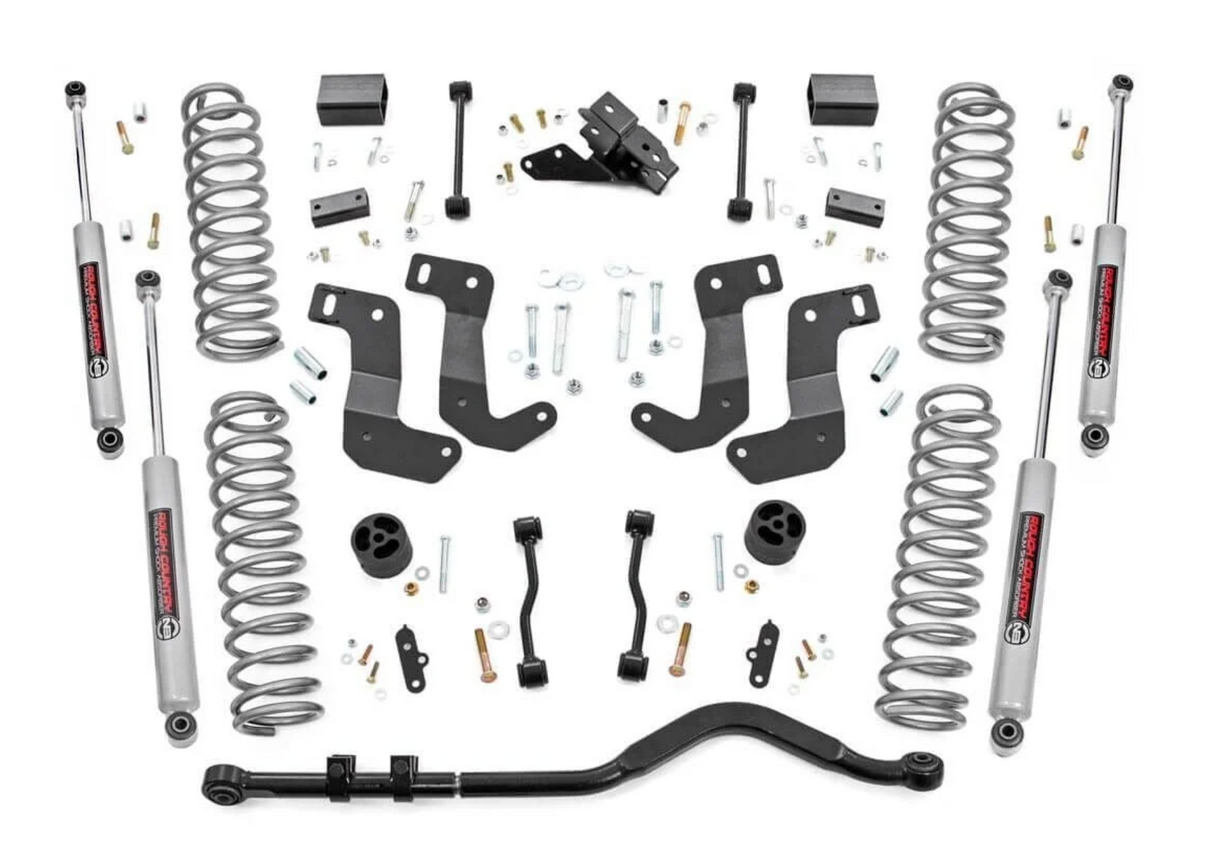 Rough Country 3.5 Inch Lift Kit | C/A Drop | Stage 1 | Jeep Wrangler Unlimited (24-26)