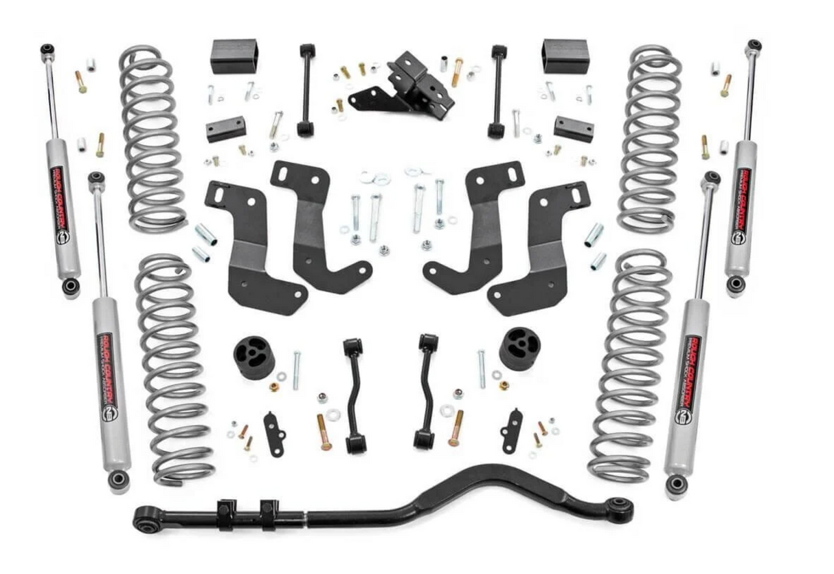 Rough Country 3.5 Inch Lift Kit | C/A Drop | Stage 1 | Jeep Wrangler JL 4WD (21-23)