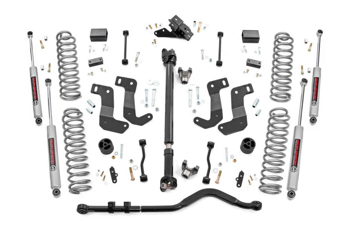 Rough Country 3.5 Inch lift Kit | C/A Drop | FR D/S | Jeep Wrangler Unlimited (24-26)