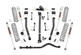 Rough Country 3.5 Inch Lift Kit | Adj Lower | FR D/S | Jeep Wrangler Unlimited 4WD (18-23)
