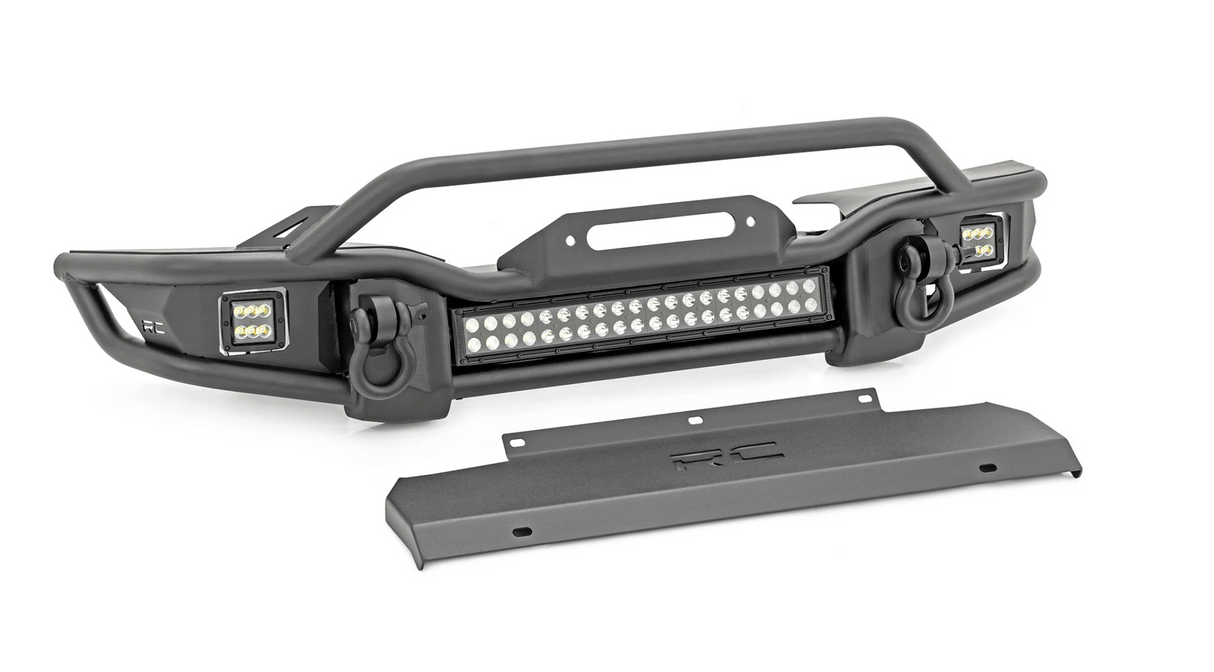 Front Winch Bumper | Tubular | Skid Plate | Jeep Gladiator JT/Wrangler JK & JL/Wrangler Unlimited  – Front Bumper