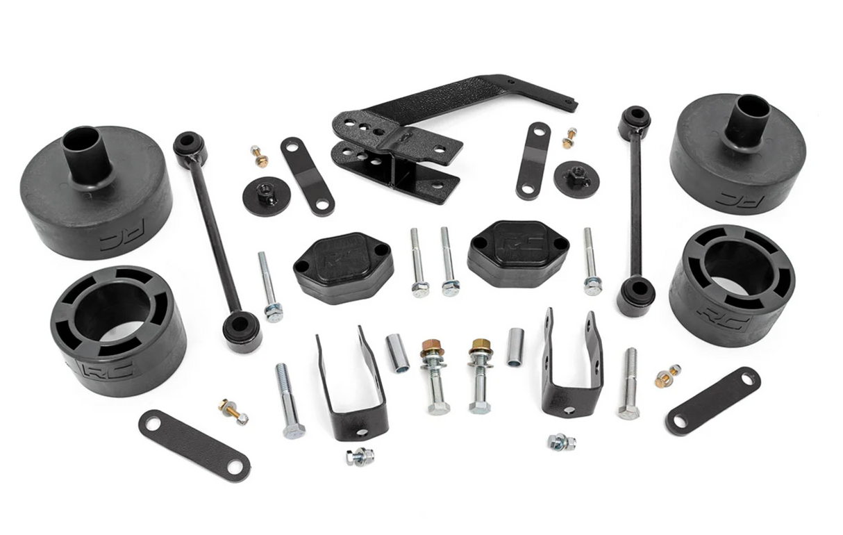 Rough Country 2.5 Inch Lift Kit | Spacers | Jeep Wrangler JK/Wrangler Unlimited  (07-18)