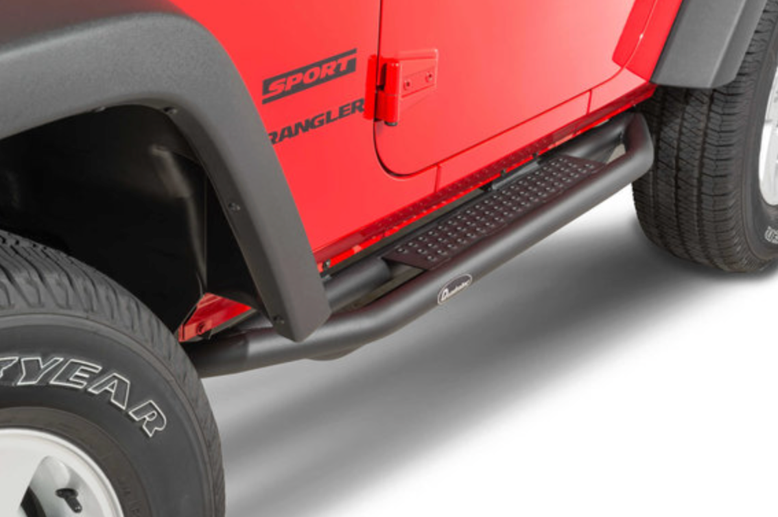 Quadratec QRC Side Armor with Step for 07-18 Jeep Wrangler JK