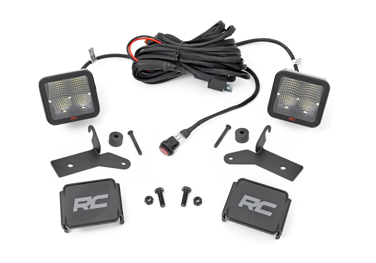 LED Ditch Light Kit Hinge Mount | Jeep Gladiator JT/Wrangler JL (18-26)