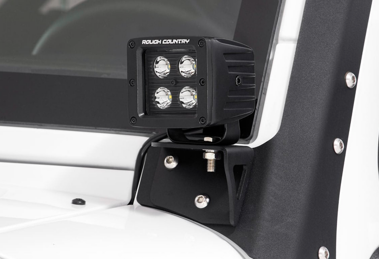 LED Light Mount Lower Windshield | Pod | Jeep Wrangler JK/Wrangler Unlimited (07-18)