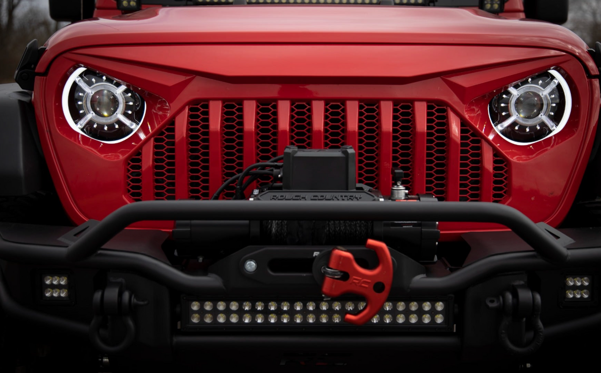 9 Inch DRL Halo LED Headlights DOT Approved | Jeep Gladiator JT/Wrangler JL (18-26)