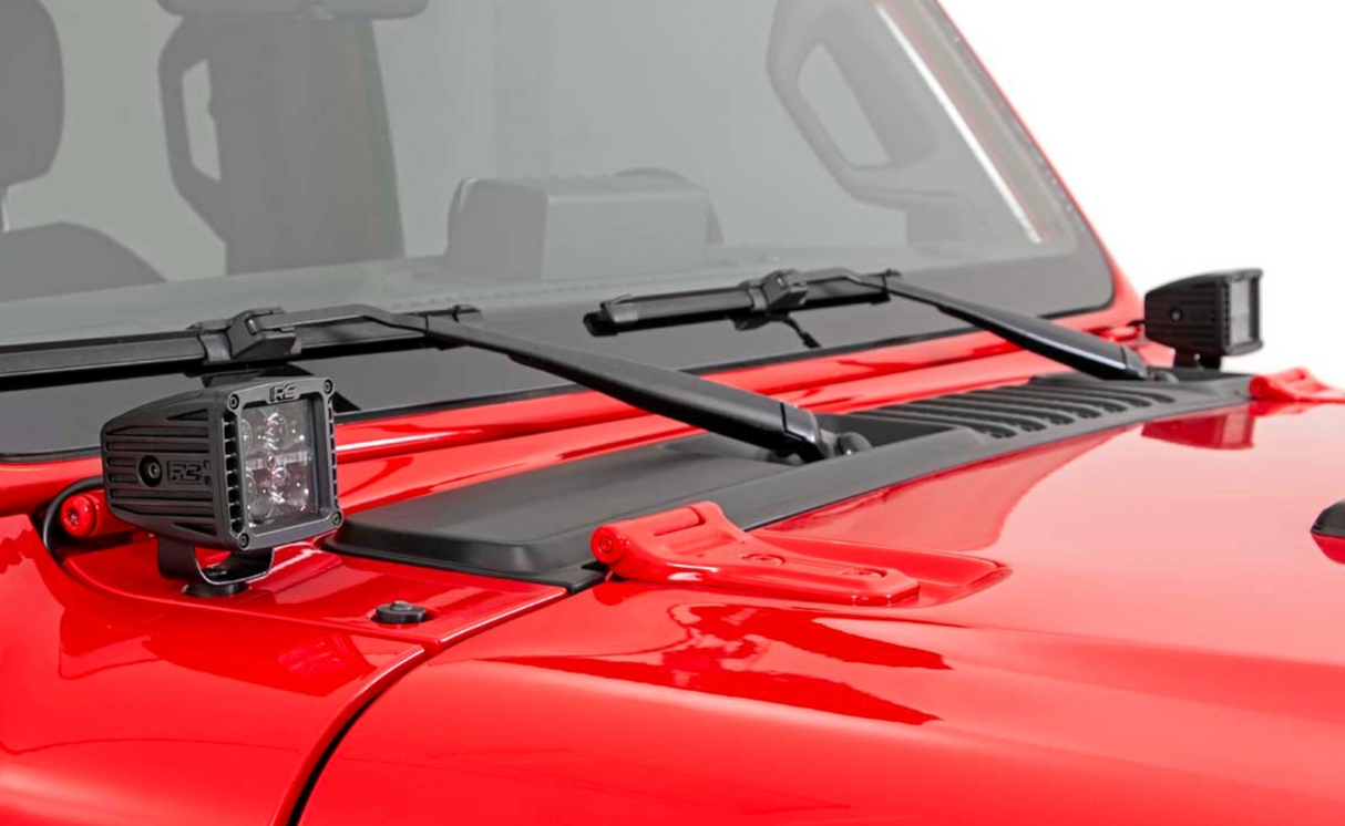 LED Ditch Light Kit Cowl Mount | Jeep Gladiator JT/Wrangler JL (18-26)