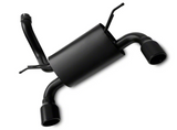 JL/JLU Outlaw Axle-Back Exhaust System with Black Tips