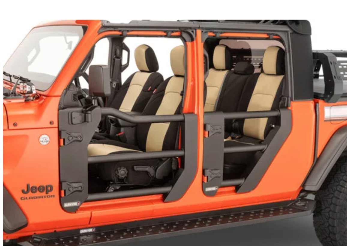 Carnivore Tube Doors Front and Rear for 18-26 Jeep Wrangler JL & Gladiator JT
