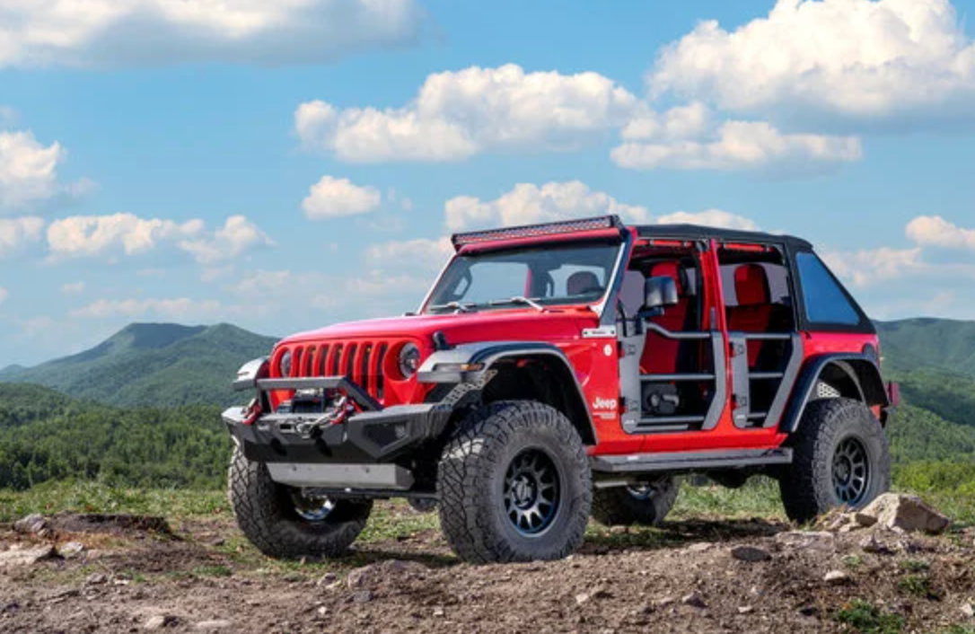 Carnivore Tube Doors Front and Rear for 18-26 Jeep Wrangler JL & Gladiator JT