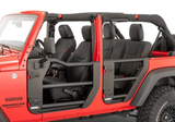 Carnivore Tube Doors Rear for 07-18 Jeep Wrangler JK Unlimited 4-Door