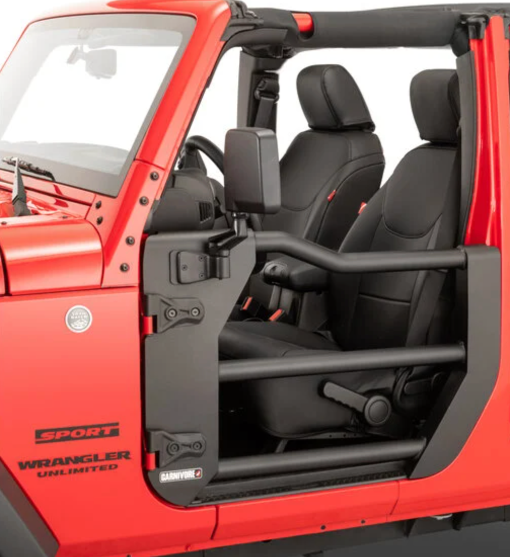 Carnivore Tube Doors Front for 07-18 Jeep Wrangler JK