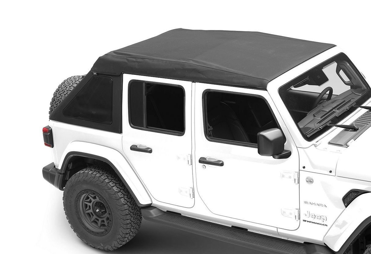 Bestop Trektop Ultra Soft Top – Black Twill for Jeep Wrangler JL 4-Door
