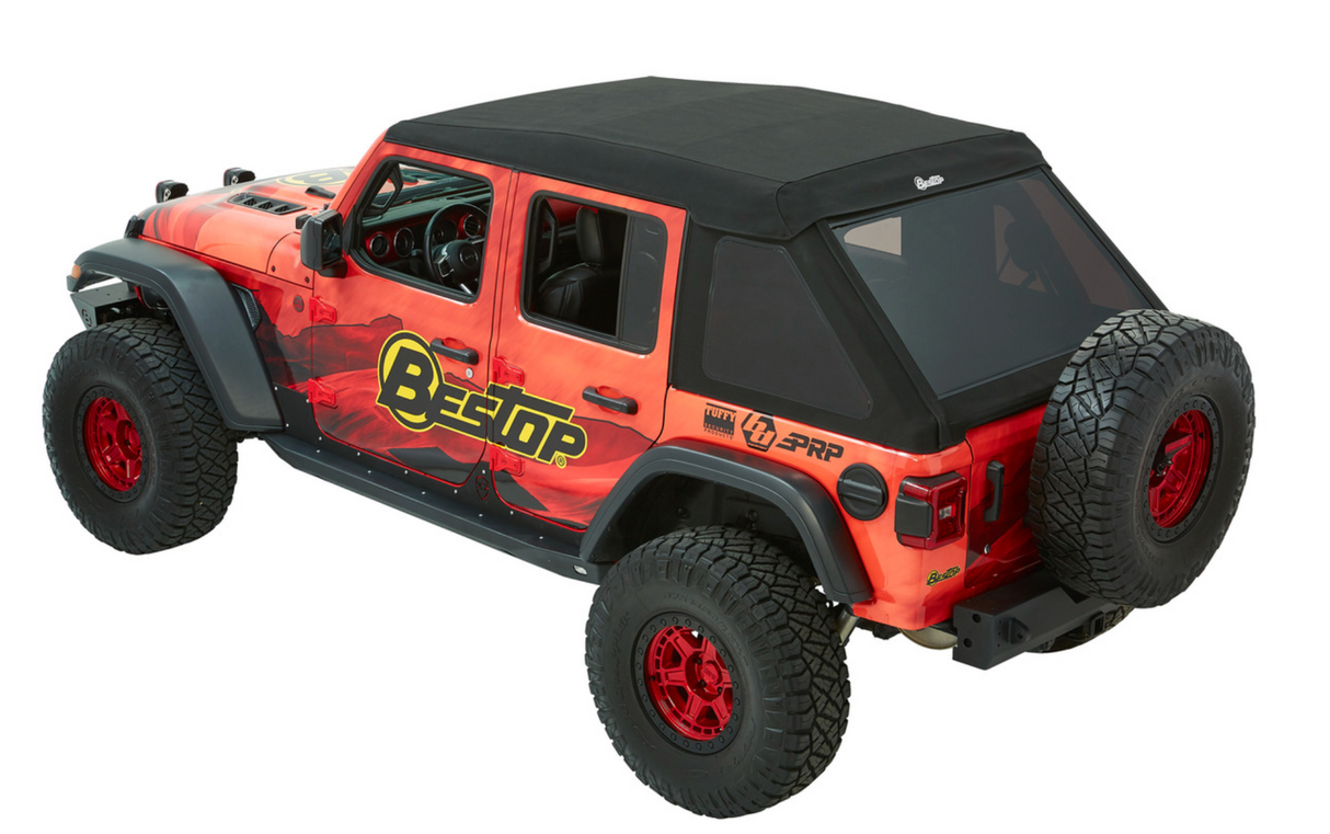 Bestop Trektop Ultra Soft Top – Black Twill for Jeep Wrangler JL 4-Door