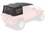 Bestop Replace-A-Top Black Twill Soft Top for Jeep Wrangler JK 4-Door