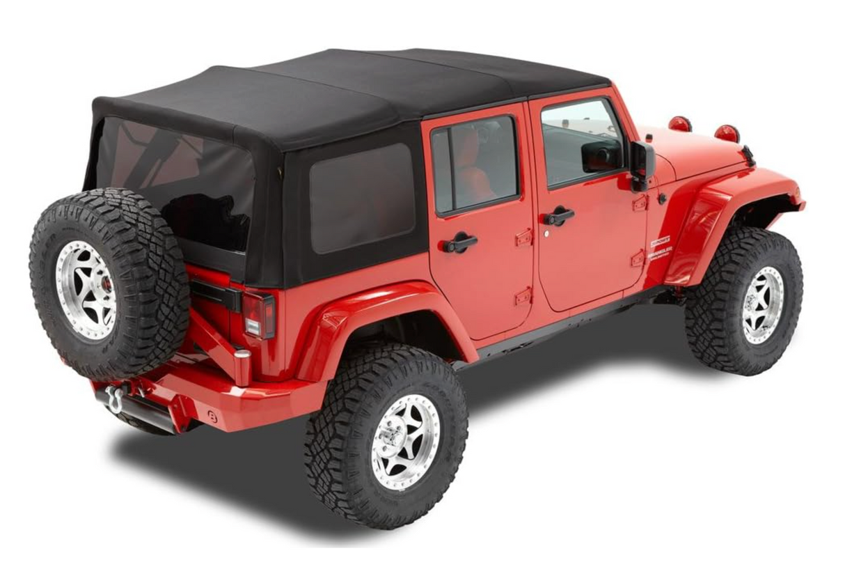 Bestop Replace-A-Top Black Twill Soft Top for Jeep Wrangler JK 4-Door