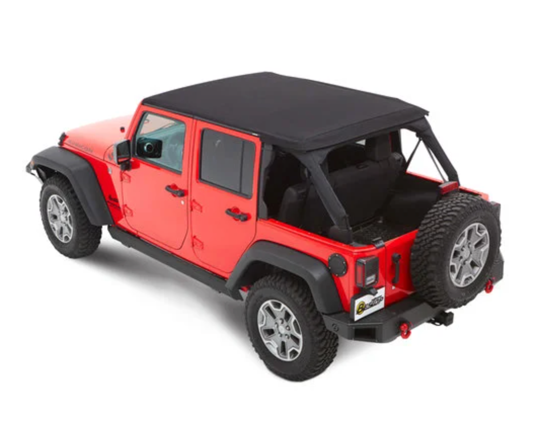 Bestop Trektop NX Plus Black Twill Soft Top for Jeep Wrangler JK Unlimited 4-Door