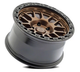 Arena Boost 17x9 0mm Smoked Bronze Center Satin Black Lip
