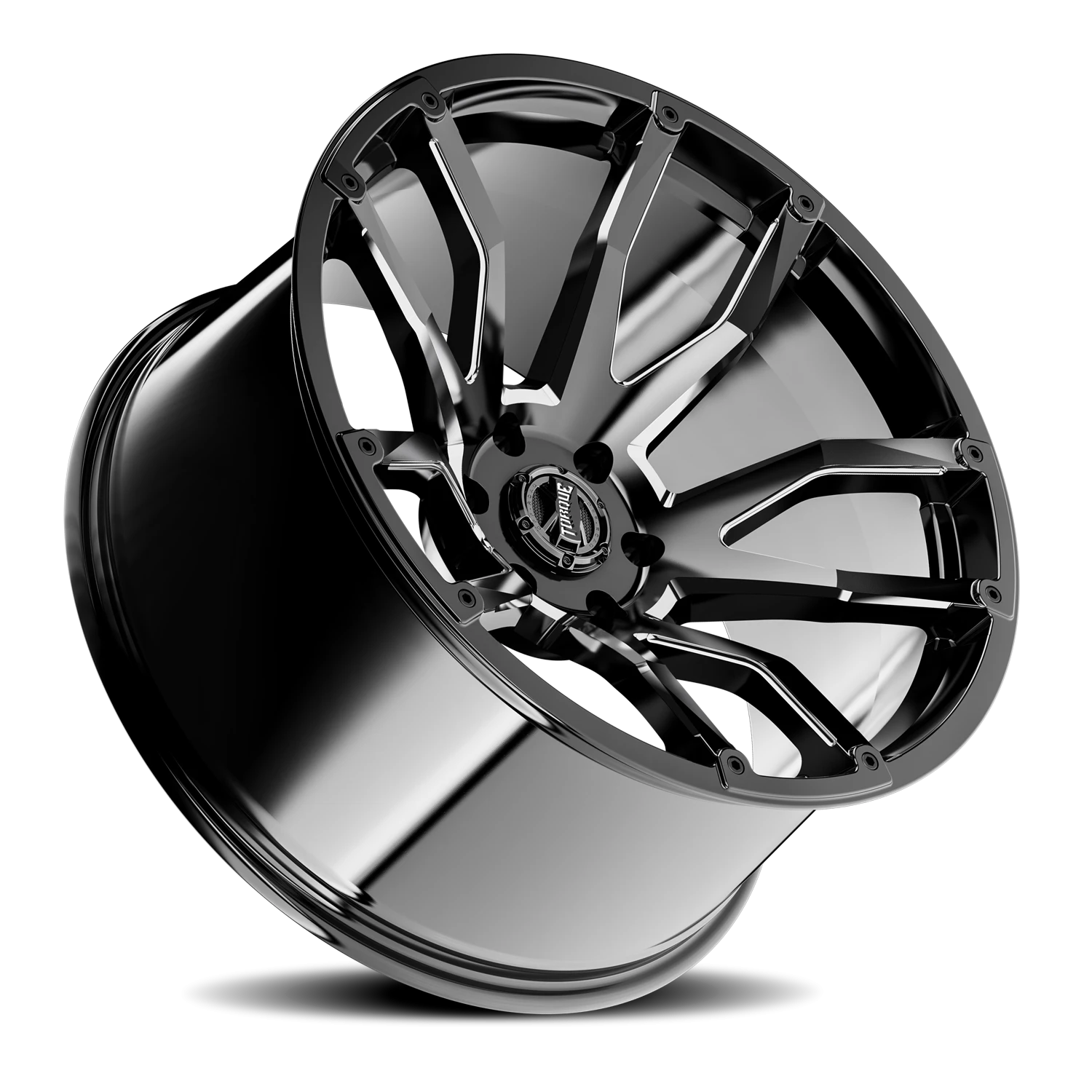 Torque Impact 22x10 Gloss Black Premium Milling 5x127 Offset -18