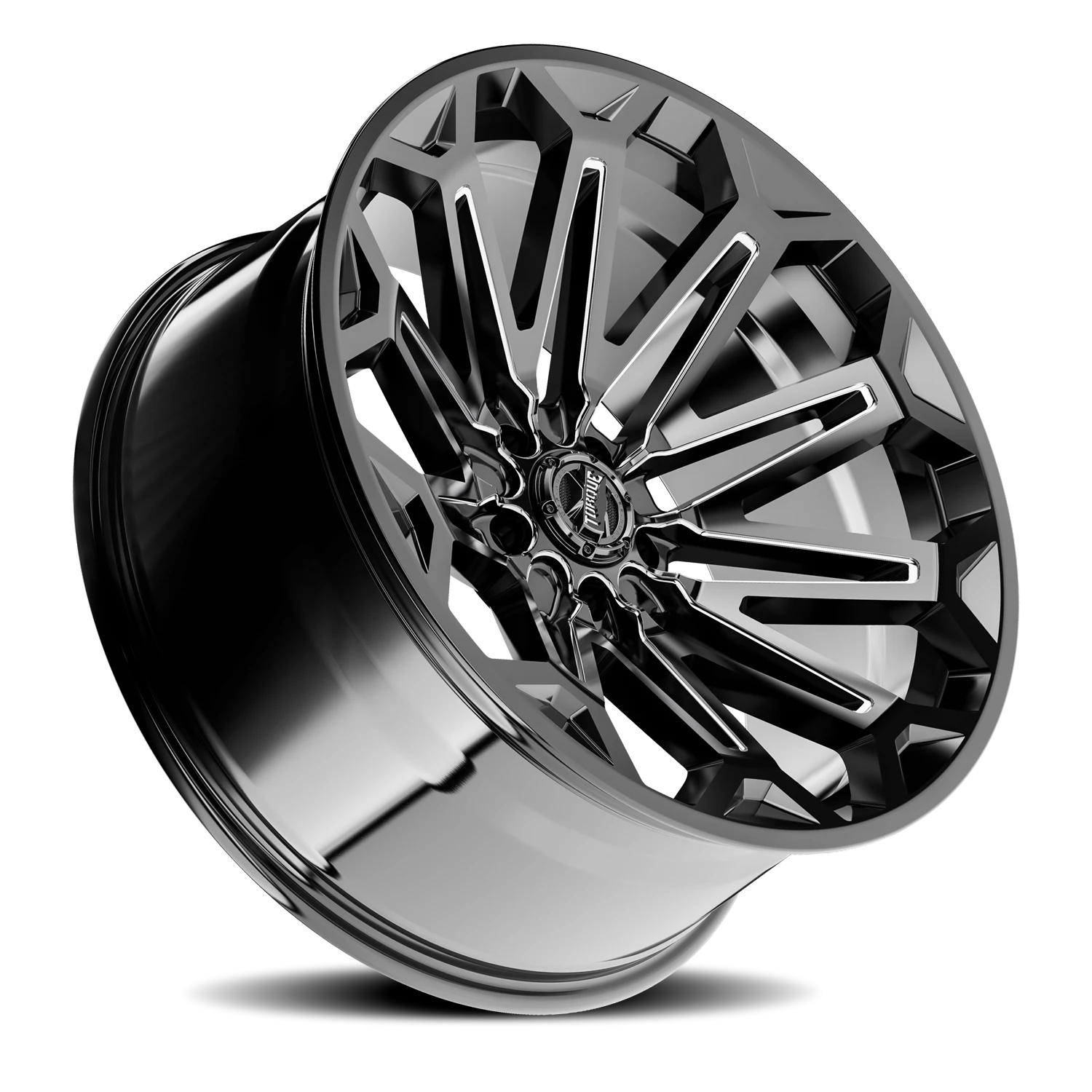 Torque Xcelerate 22x10 Gloss Black Premium Milling 5x127 Offset -18