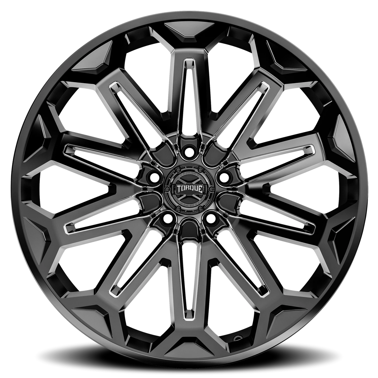 Torque Xcelerate 20x10 Gloss Black Premium Milling 5x127 Offset -18