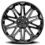 Torque Xcelerate 20x10 Gloss Black Premium Milling 5x127 Offset -18
