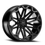 Torque Xcelerate 22x10 Satin Black 5x127 Offset -18