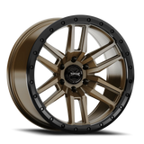 Torque Pritchett Satin Bronze 20x9 Satin Black Lip 5x127 Offset -12