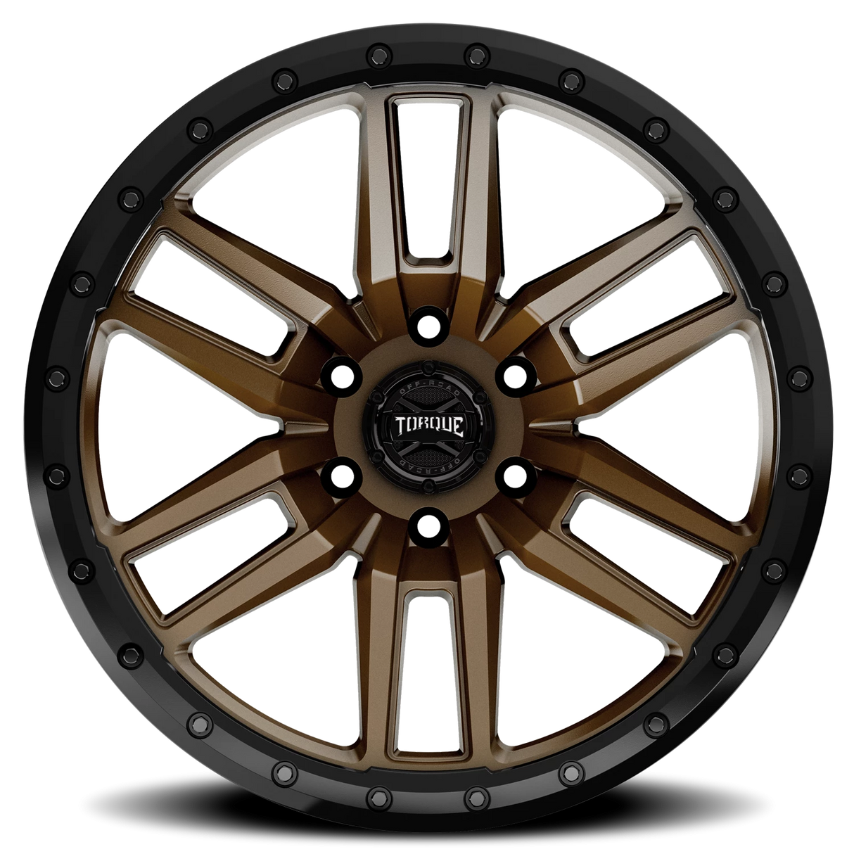 Torque Pritchett Satin Bronze 17x9 Satin Black Lip 5x127 Offset -12