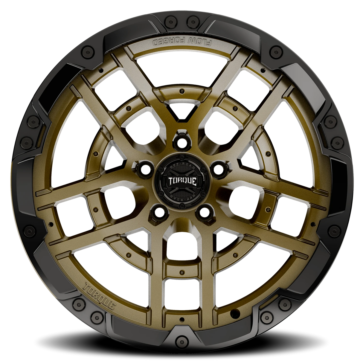 Torque Cliffhanger Satin Bronze 20x10 Satin Black Lip 5x127 Offset -18