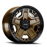 Torque Blackhawk Satin Bronze 17x9 Satin Black Lip 5x127 Offset -12
