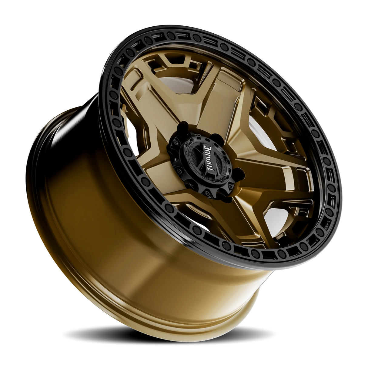 Torque Blackhawk Satin Bronze 17x9 Satin Black Lip 5x127 Offset -12