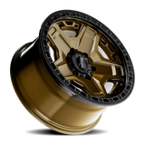 Torque Blackhawk Satin Bronze 17x9 Satin Black Lip 5x127 Offset -12