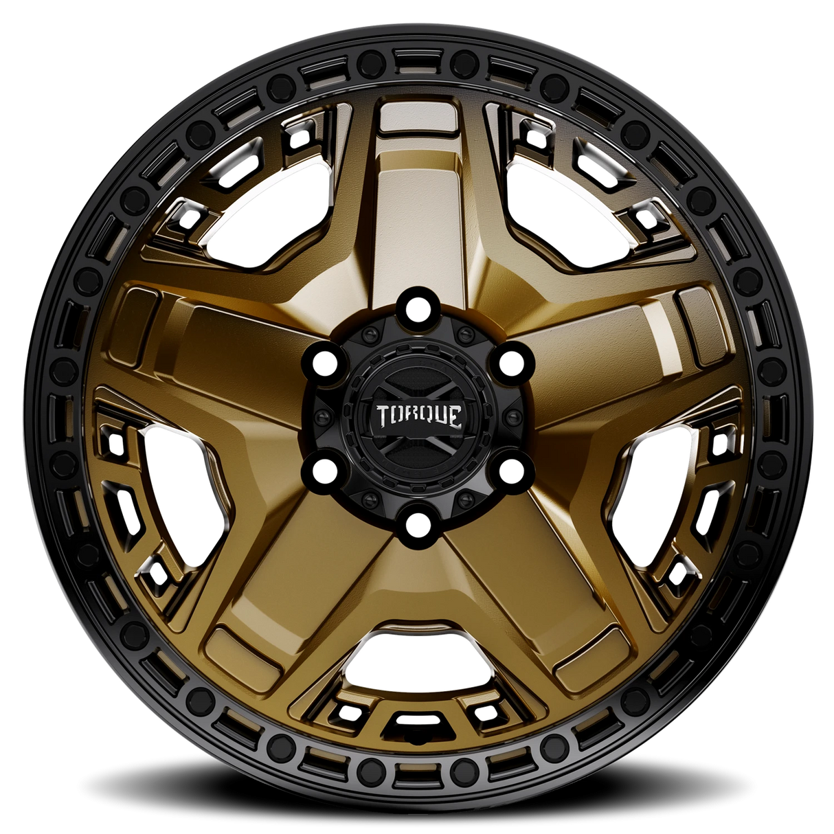 Torque Blackhawk Satin Bronze 17x9 Satin Black Lip 5x127 Offset -12