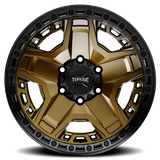 Torque Blackhawk Satin Bronze 17x9 Satin Black Lip 5x127 Offset -12