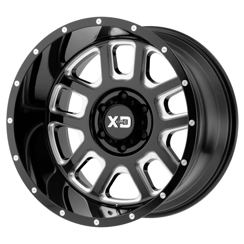 XD GLOSS BLACK MILLED XD828 20X9 5X5.0 G-BLK MILL -12 CSFINISH