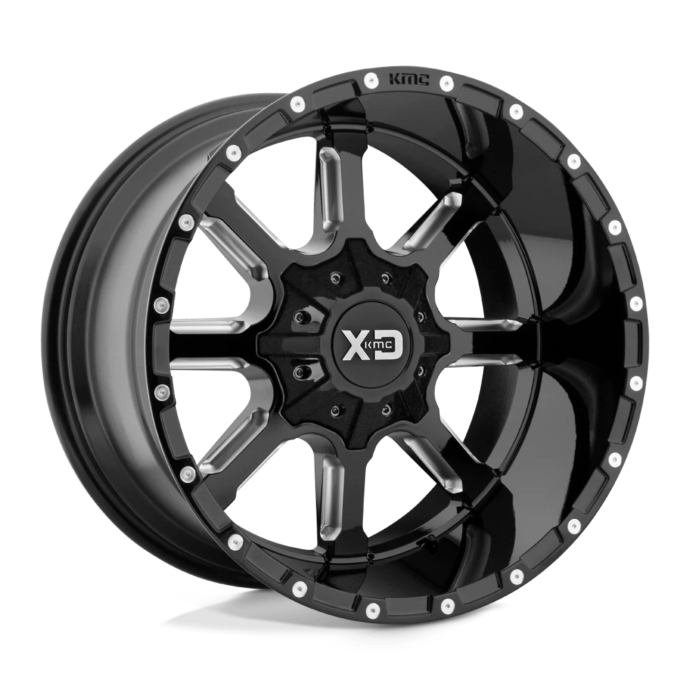 XD GLOSS BLACK MILLED XD838 20X9 5X5.0/5.5 G-BLK MILL 0MM