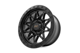 Rough Country 78 Series Wheel | Simulated Beadlock | Black | 17x8.5 | 5x5 | +0mm