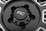 Rough Country 86 Series Wheel | One-Piece | Gloss Black | 20x10 | 5x5 | -19mm
