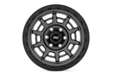 Rough Country 85 Series Wheel | Simulated Beadlock | Gunmetal Gray/Black | 17x9 | 5x5 | -12mm