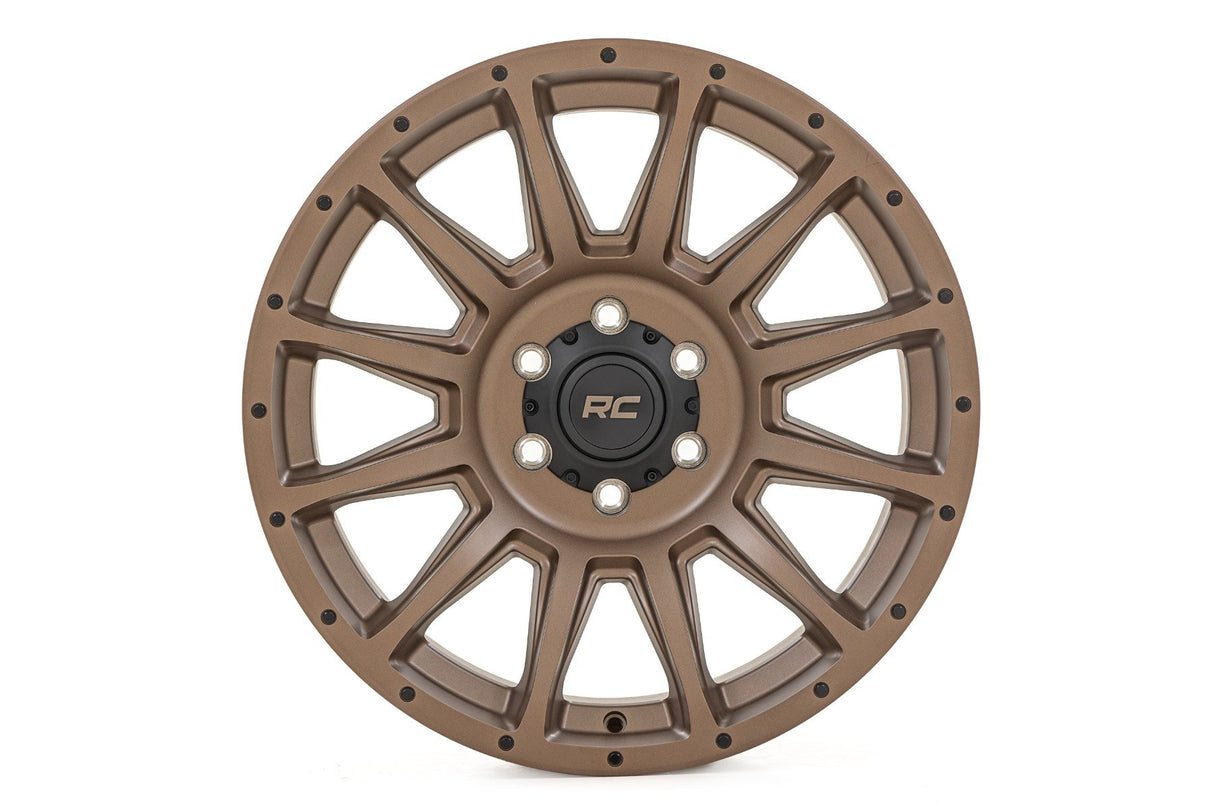Rough Country 90 Series Wheel | One-Piece | Bronze | 18x9 | 5x5 | -12mm