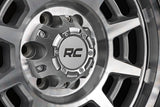 Rough Country 85 Series Wheel | Simulated Beadlock | Full Machine | 17x9 | 5x5 | -12mm