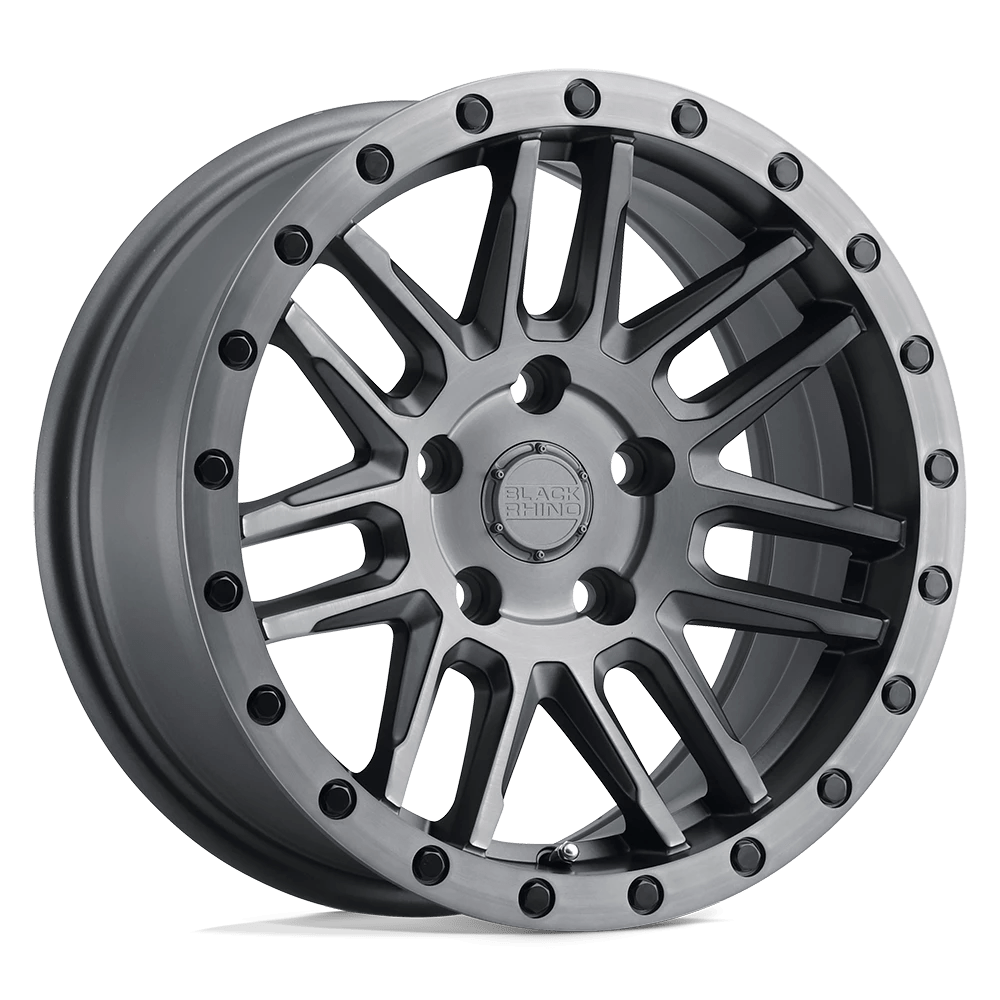 Black Rhino MATTE BRUSHED GUNMETAL W/ BLACK BOLTS ARCHES 20X9.5 5X5 71 -18 M-GMTL-BLK