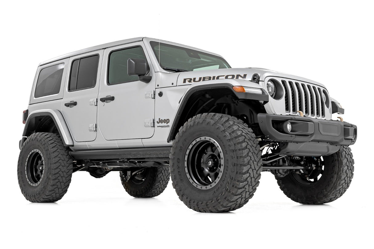 Rough Country 3.5 Inch Lift Kit | C/A Drop | 4-Door | 392 | Jeep Wrangler Unlimited (18-23)