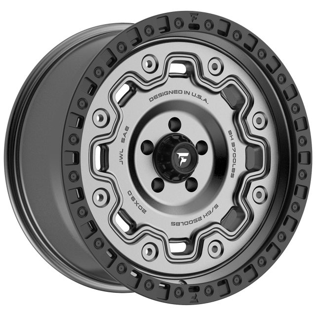 FITTIPALDI OFF ROAD FT100AB 20X9, ET +00, PCD 5X5.00, CB 71.5-SATIN ANTHRACITE BLACK RING